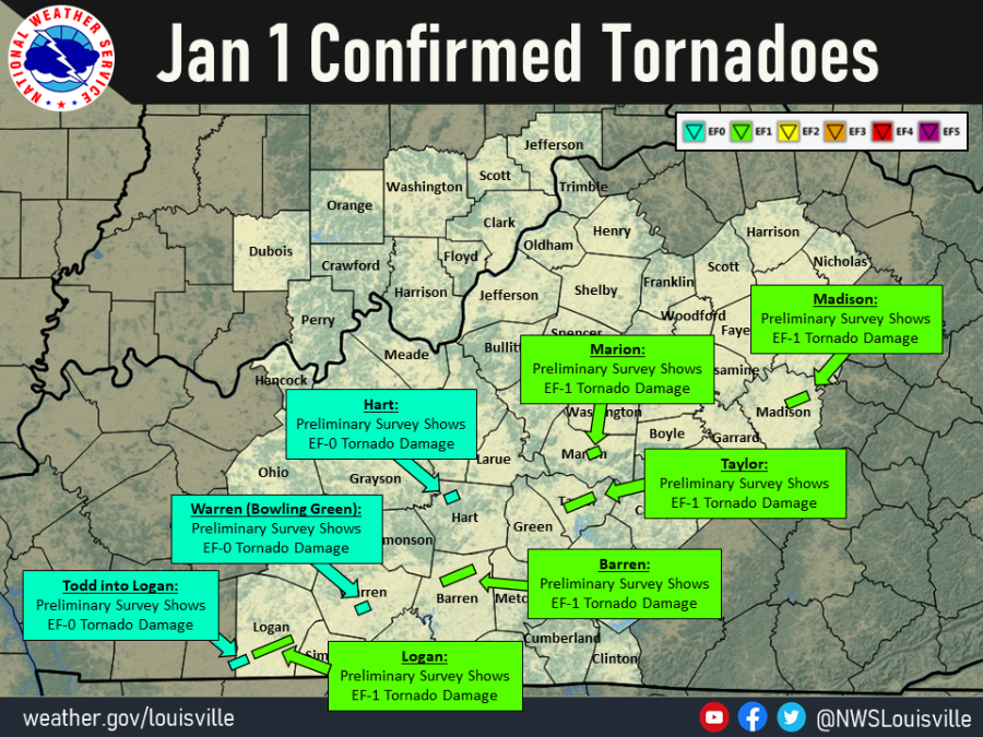 January 1, 2022 Tornadoes